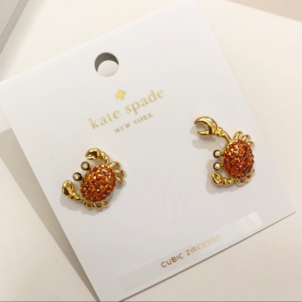KATE SPADE CRAB MULTI SHORE THING EARRINGS - Picture 4 of 5
